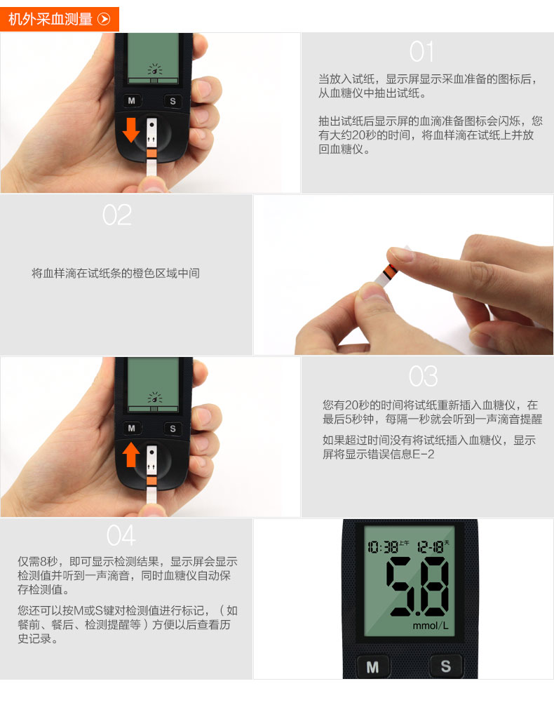 产地 roche diagnostics gmbh   商品特色 屏幕大,餐前餐后血糖标识